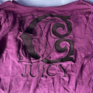 Vintage Y2K Juicy Couture Purple Long Sleeve Shirt